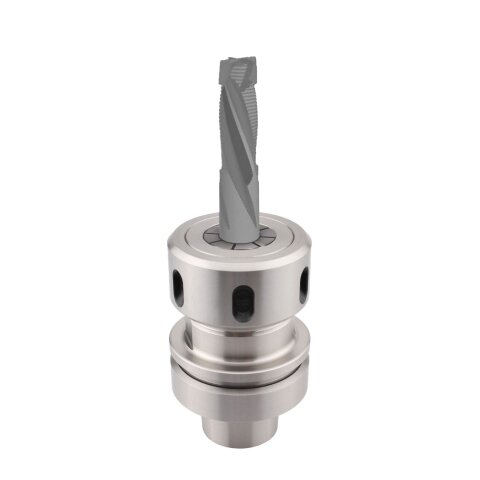 Aigner 20mm solid carbide roughing/finishing cutter "C272" Z2+2 20x75/140mm S20 right up&downcut HSK-F 63 collet chuck