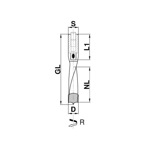 Aigner HW-Dübellochbohrer / LL, C274-08575L