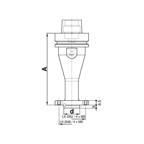 Aigner Sägeblattaufnahme HSK-F63, C277-D135-SET