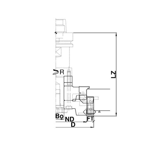 Aigner PM-Türfalzfräser 13mm für CNC, C280-13