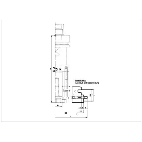 Aigner PM-Türzargenfräser (Stockfutter) für CNC, C299-1