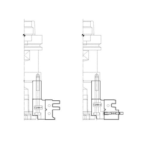 Aigner PM-Türzargenfräser (Stockfutter) auf Fräsdorn, C299-1-F2