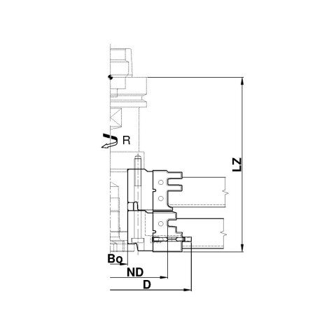 Aigner PM-Türzargenfräser (Stockfutter) auf Fräsdorn, C300-1-F2