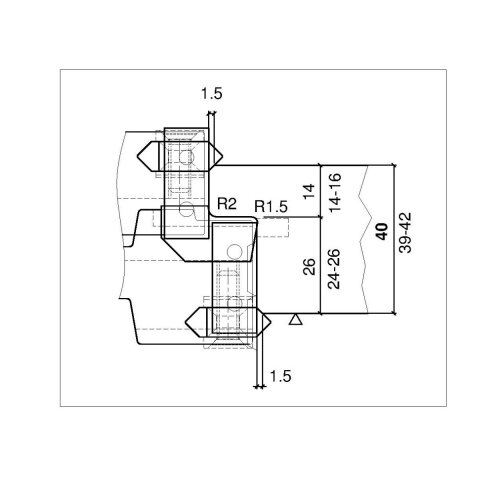 Aigner WM-Türfalzfräser 13mm für CNC, C380-13