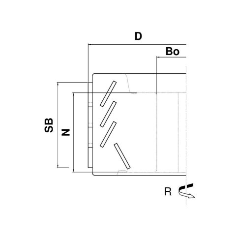 Aigner 125mm Diamant (PKD) Fügefräser "C434" Konstantin® 125x43.6x30mm links Biesse, Homag