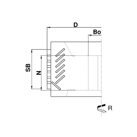 Aigner 80mm Diamant (PKD) Fügefräser "C444" Konstantin® Speedy 54° 80x65x30mm links Biesse
