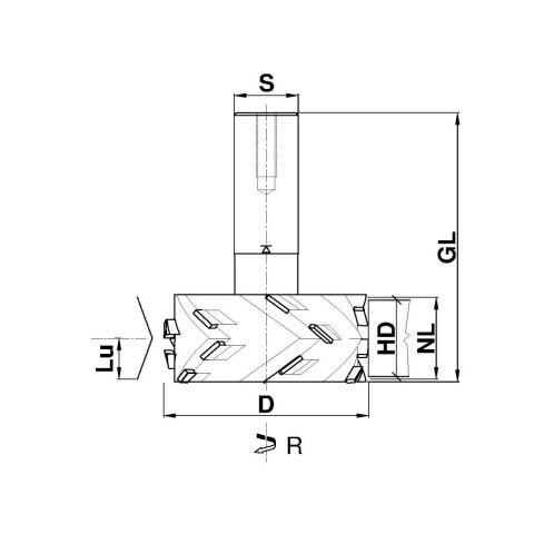 Aigner DP-Fügeschaftfräser "Speedy" - RL, C460-8048R