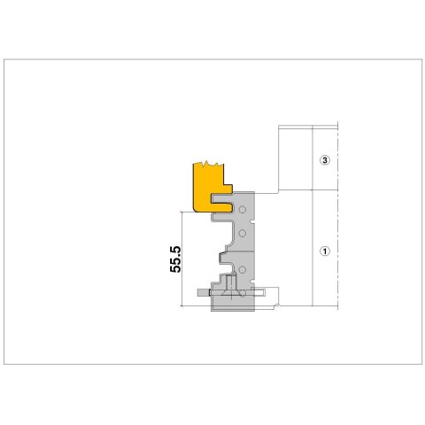 Aigner PM-Türzargengarnitur ECO 12mm, C552-12