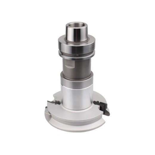 Aigner HW-Griffmuldenfräser Z2 128x25x30mm Profil "G" auf HSK-F 63 Dorn (kurz)