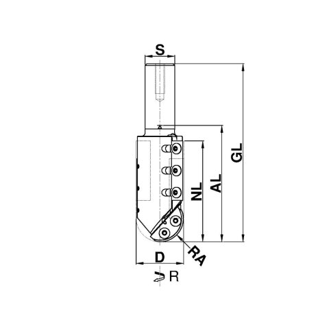 Aigner PM-Hohlkehl / Fügeschaftfräser R8, C835-080083R