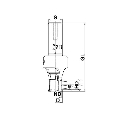 Aigner DP-Füge/Faseschafträser verstellbar, C860-425R-M1