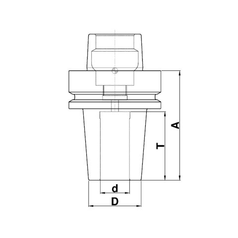 Aigner 25mm Schrumpfspannfutter HSK-F 63 Länge 75mm