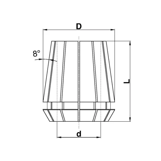Aigner Spannzange D6.0 / Typ ER 40, C945-ER40060