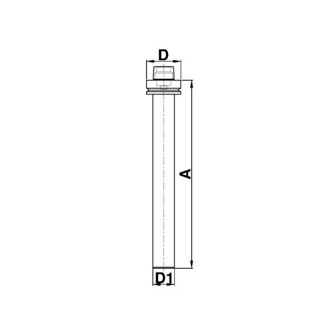 Aigner Prüfdorn HSK-F63 / A=346 / Ø40mm, C990