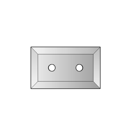 Aigner HW-Wendemesser WMN 29.5x12x1.5, WMN29.5X12/U