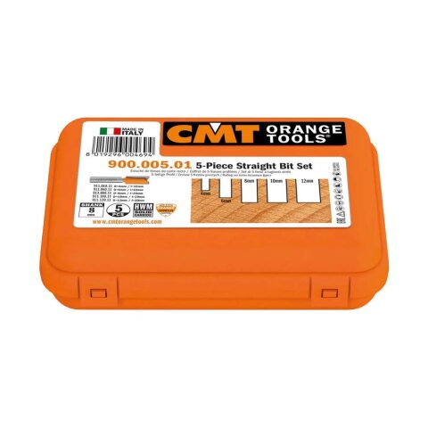 CMT Nutfräser-Set - 5-teilig - S = 8 mm