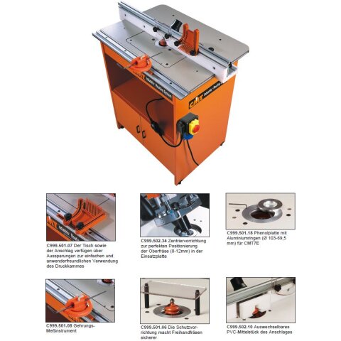 CMT Industrio™ Frässystem (Einsatzplatte für CMT7E verbohrt) - C999.500.01