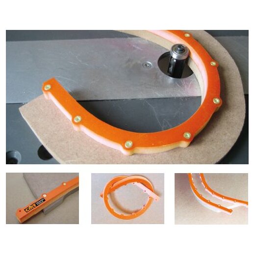 CMT Hochelastische Frässchablone (18x18 mm) - L=1000 mm