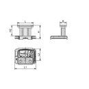 Schmalz suction cup VCBL-K2-PRO 120x50x100mm 2-circuit longways