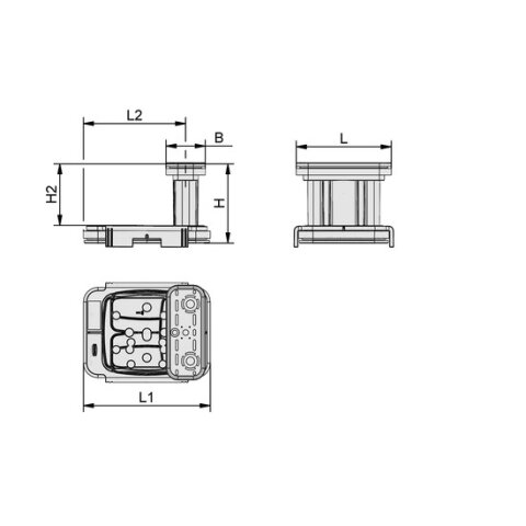 Schmalz suction cup VCBL-K2-PRO 120x50x100mm 2-circuit crossways with sensing valve