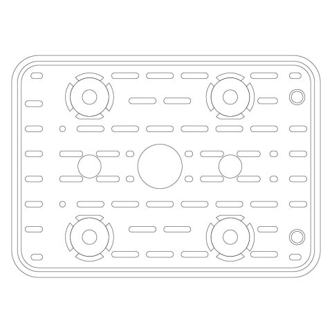 Schmalz Saugplatte für Blocksauger oben VCSP-O 160x115x16.5mm 6 Dome