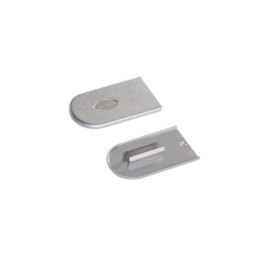 Lamello Cabineo Abdeckkappe, 100 Stück, Metalloptik Silber