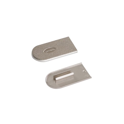Lamello Cabineo Abdeckkappe, 100 Stück, Metalloptik Nickel