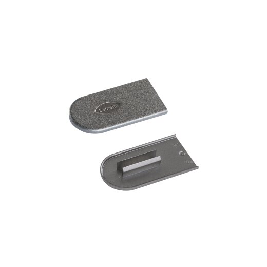 Lamello Cabineo Cover caps Metal look, dark stee 2000 pcs 186351D