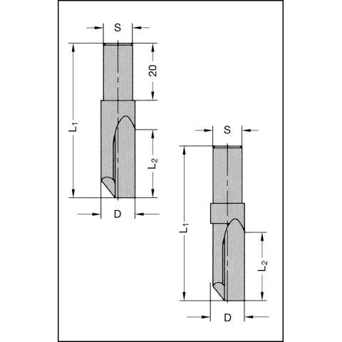 JSO Oberfräser Z1 HW-So-massiv 8x22mm |...