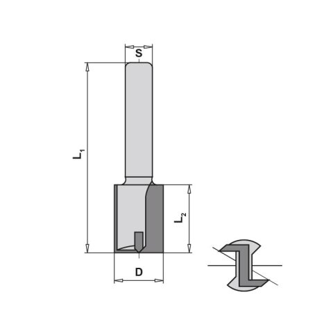 JSO 25mm Rounding cutter Z2 carbide 25x40/92mm Shank 12mm...