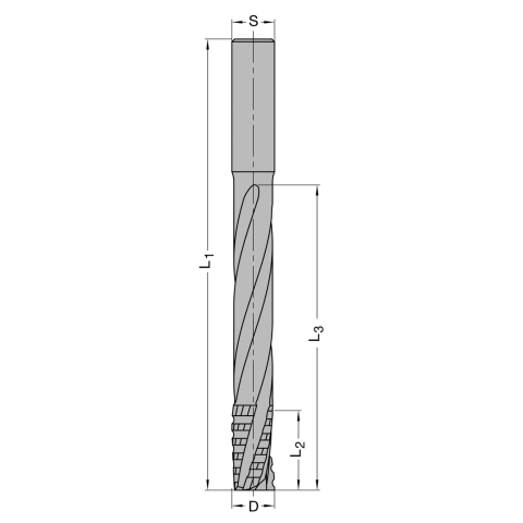 JSO 16mm Schlosskastenfräser Z3 VHW 16x30/115mm S=20...