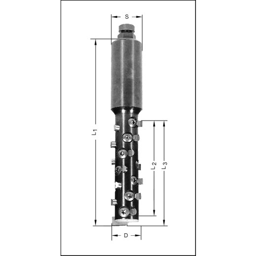 JSO NOVITEC Schruppfräser HW 20x42mm | S=20x55mm m.E.