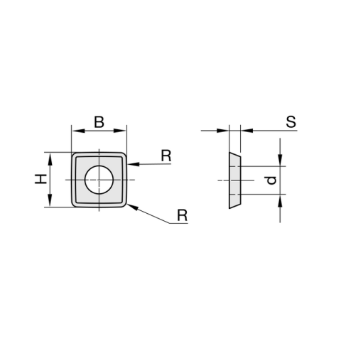 JSO FourCut-HW-Schaftfräser 25x50mm, Z=2, Schaft 25mm, Rechtslauf - 20330-5-25506-R