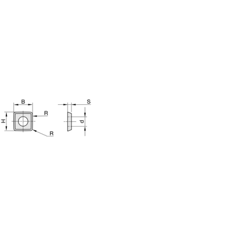 JSO FourCut-HW-Planfräser D=150mm, Z=6, S=25x55mm, Rechtslauf - 20525-5-15000-R