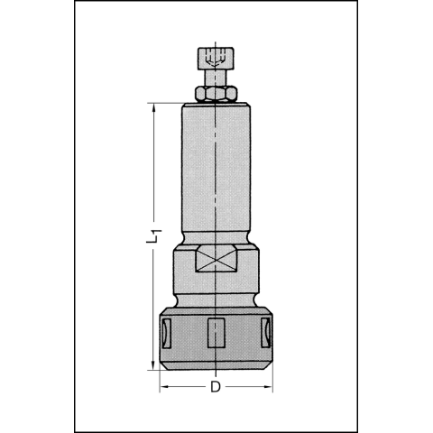 JSO Spannzangenfutter S= 25x50mm m.E., mit kugelgel....
