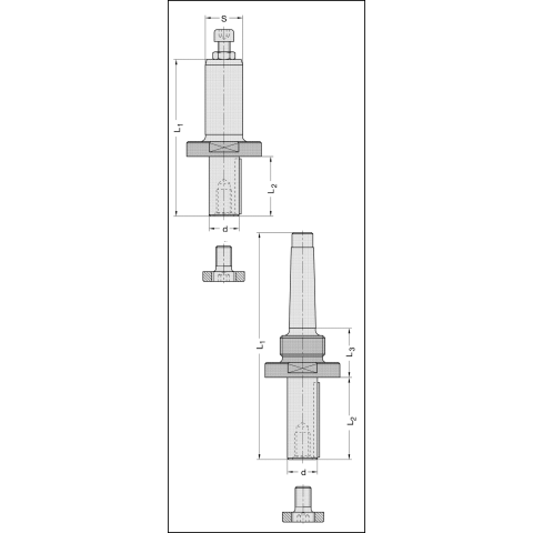 JSO Fräsdorn d=20x40mm S=25x55mm m.E. | mit...