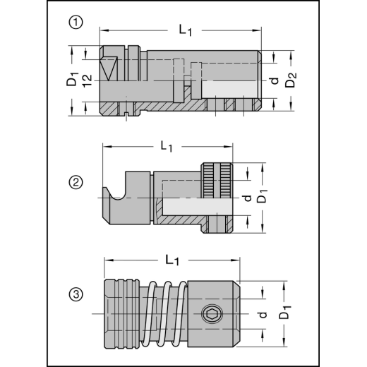 JSO Schnellwechsel-Spannfutter d=10mm L. | für Biesse / Linkslauf