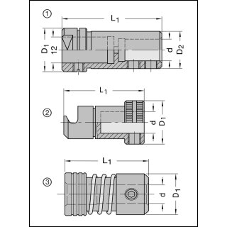 JSO Schnellwechsel-Spannfutter d=10mm | für Biesse / Rechtslauf