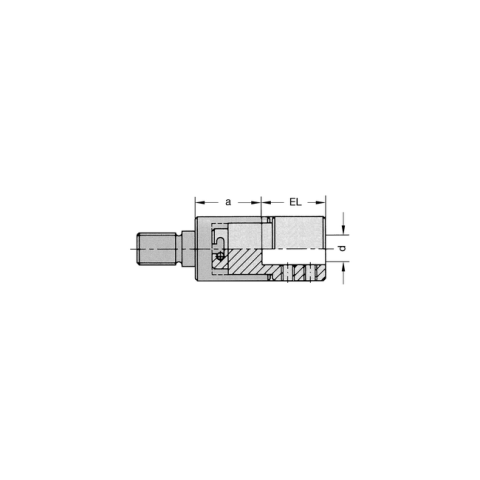 JSO Bohreraufnahme 10mm, EL=17,5mm - 21300-0-10175-0