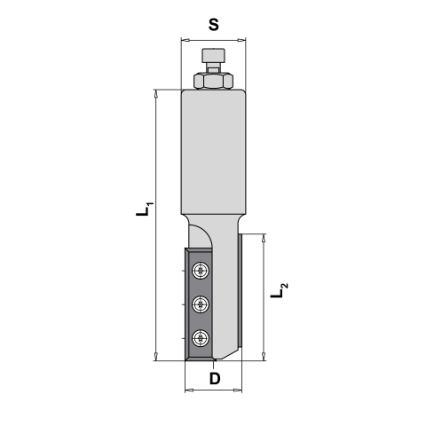 JSO 22mm Wendeplatten - Nutschaftfräser HW Z2...