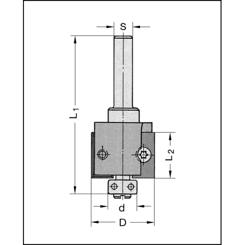 JSO UNITEC-Falzfräser D=26mm HV S=12mm, m.ANLAUFSATZ 9mm - 22116-5-26009-R