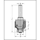 JSO R2mm Unitec Abrund- Viertelstabfräser HW 26x19,4/57mm S6mm ohne Anlaufring