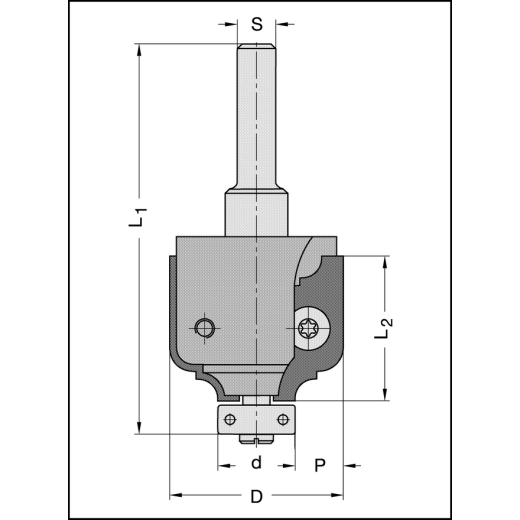 JSO UNITEC-Profilfräser D=36mm | Z2 HW-WP / S=8mm