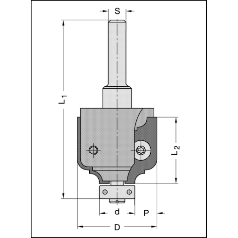 JSO UNITEC-Profilfr&auml;ser D=36mm, Z2 HW-WP / S=12mm -...