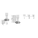 JSO Abrund / Fasefräser HW-WP Set | mit Messern R 2/3/4/5mm/45° in Holzkassette