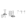 JSO Abrund / Fasefräser HW-WP Set, mit Messern R 2/3/4/5mm/45° in Holzkassette - 22160-5-00000-R
