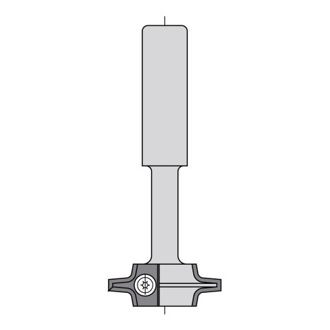 JSO Abrundfräser HW-WP Z2 Gr.1 | D=40mm, R=3mm, S=16x60mm