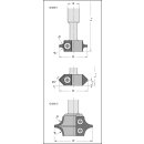 JSO Abrund / Fasefräser HW-WP Set | mit Messern R 6/8/10/12 mm 45° in Holzkassette