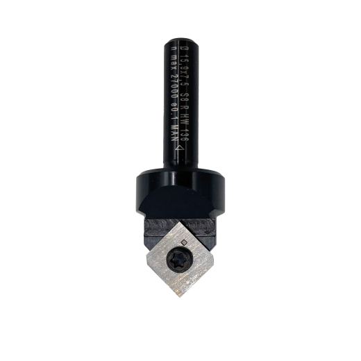 JSO WP-Ziernutfräser Z1 D=15,9mm bestückt mit 90° 12x12 Profil 1