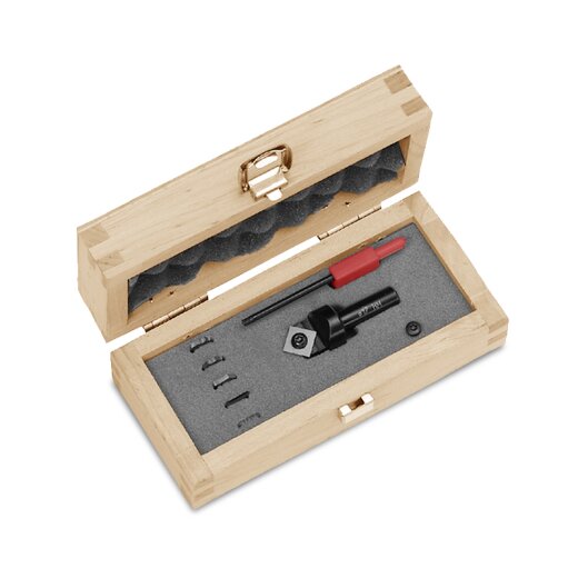 JSO WP-Ziernutfräser Set mech.Vorschub, mit Messern im Holzetui, - 22195-5-00000-R